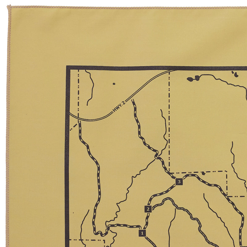 Shimek State Forest, Lick Creek Unit Trail Map Bandanna