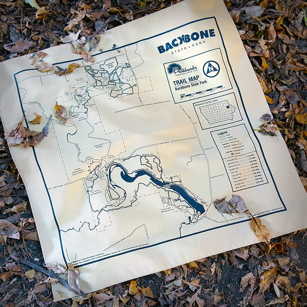 Backbone State Park Trail Map Bandanna