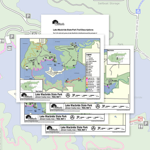 Lake MacBride State Park Trail Map Printable Download