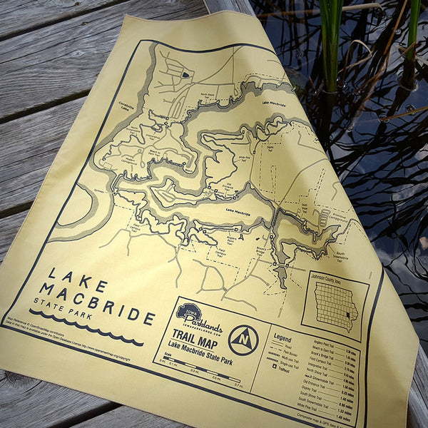 Lake Macbride State Park Trail Map Bandanna