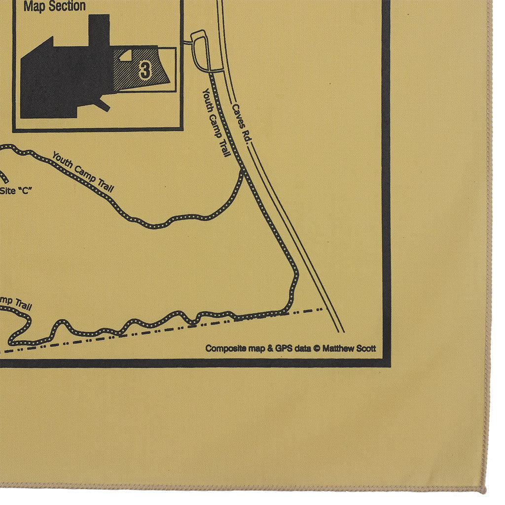 Maquoketa Caves State Park Trail Map Bandanna