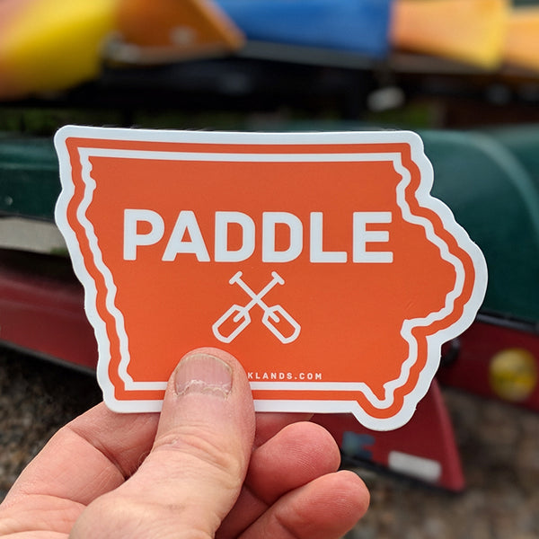 Iowa State Paddle Sticker