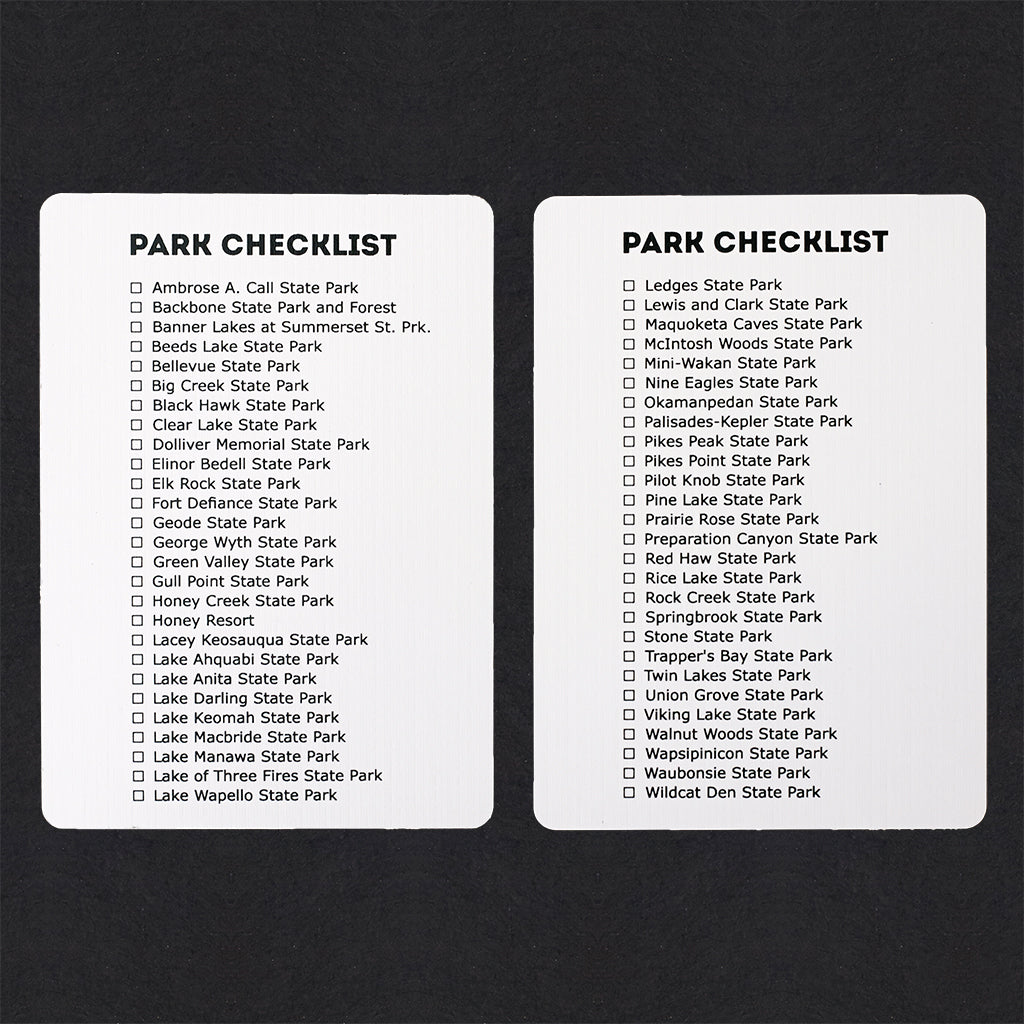 Iowa State Park Playing Cards