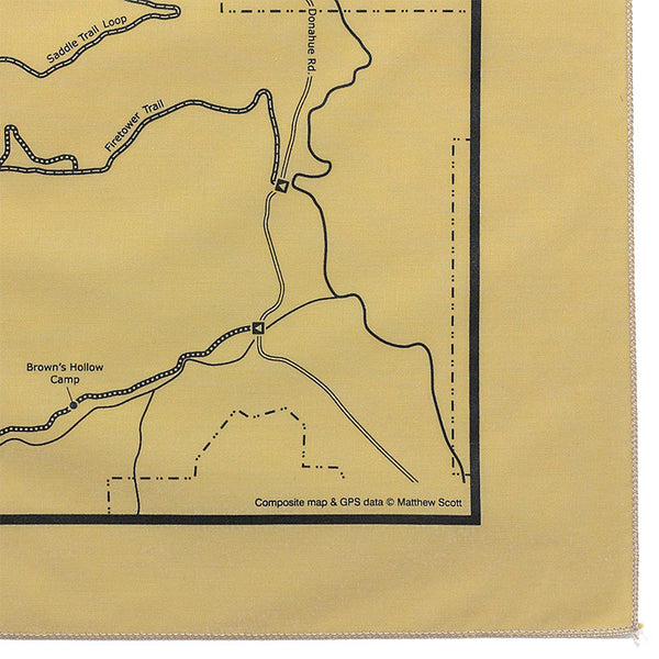 Yellow River State Forest Trail Map Bandanna