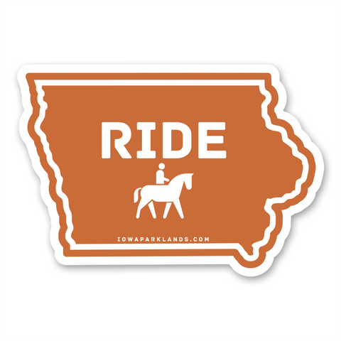 Iowa State Ride Sticker