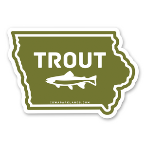 Iowa State Trout Sticker