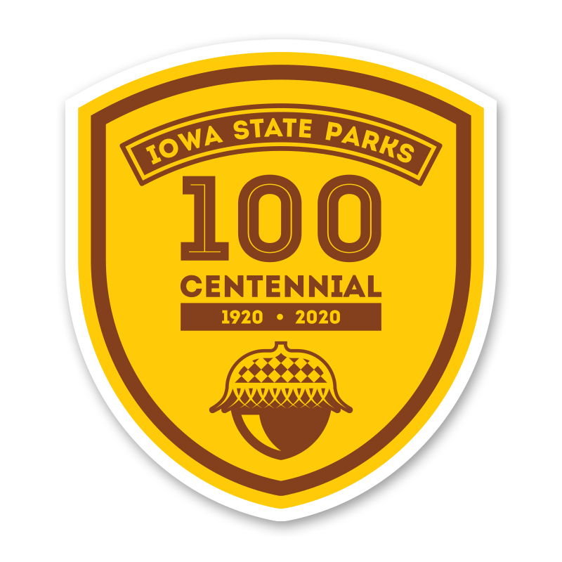 100th Anniversary Iowa State Park Sticker