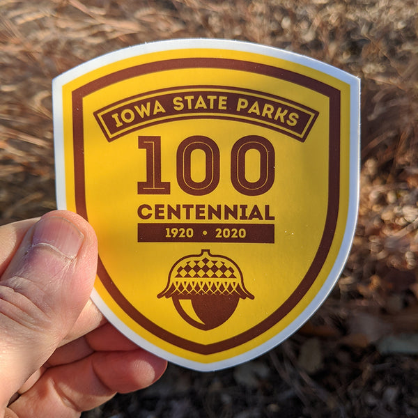 100th Anniversary Iowa State Park Sticker