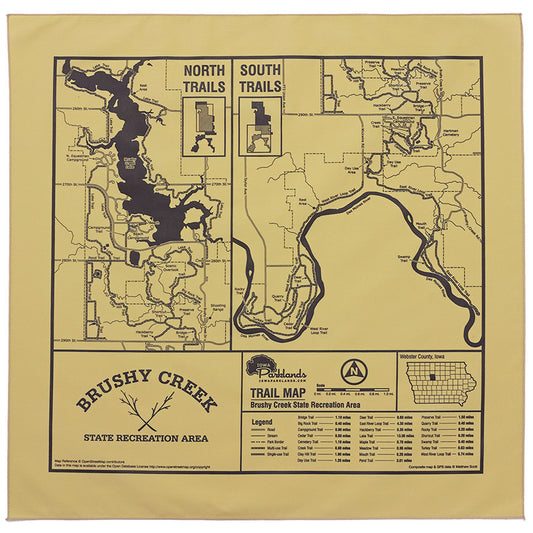 Brushy Creek State Recreation Area Trail Map Bandanna