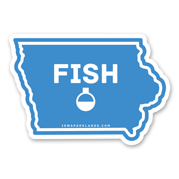 Iowa State Fish Sticker