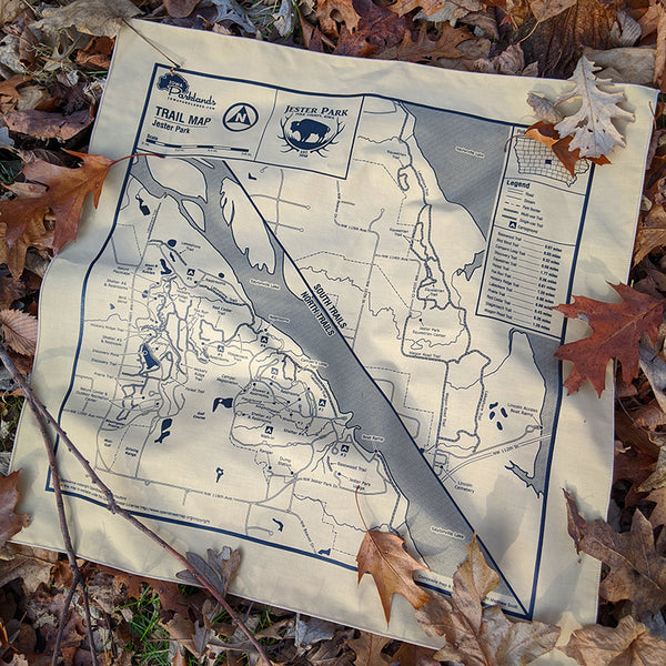Jester County Park Trail Map Bandanna