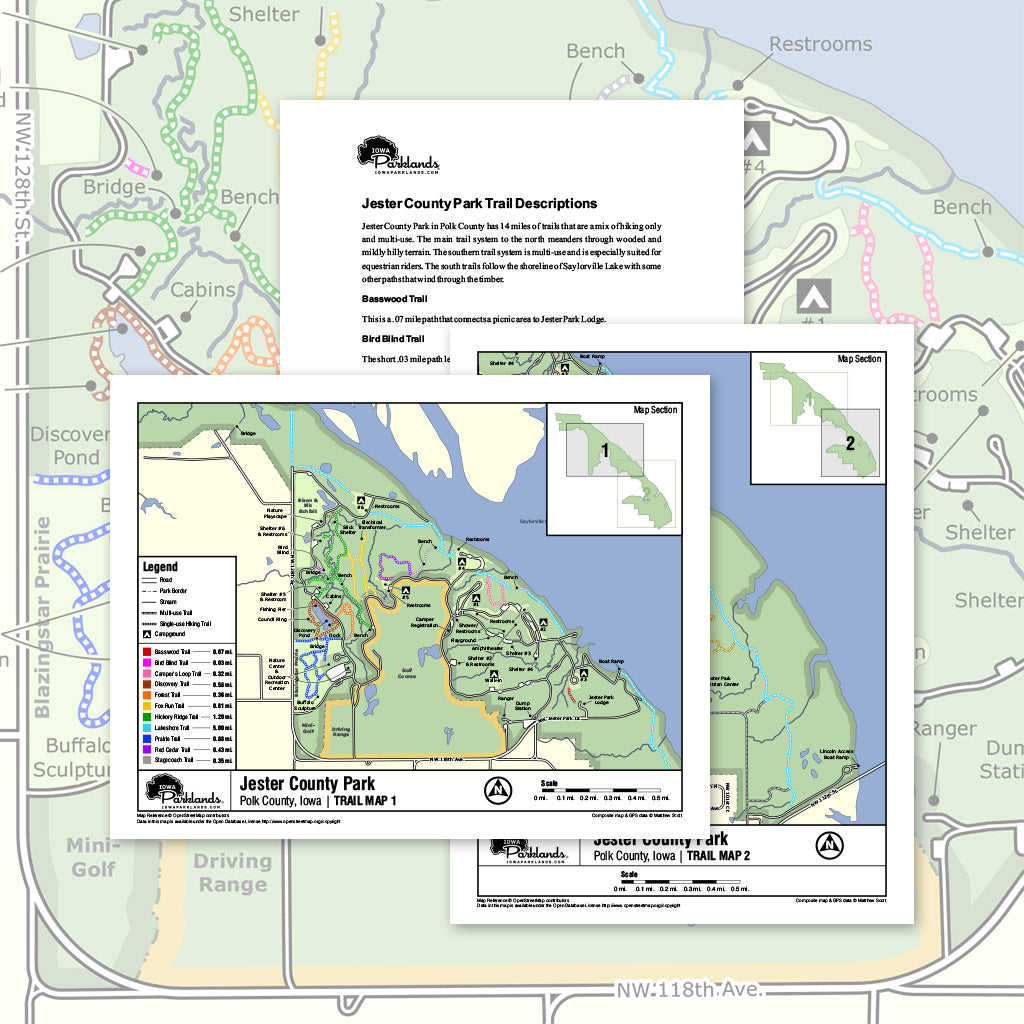 Jester County Park Trail Map Printable Download