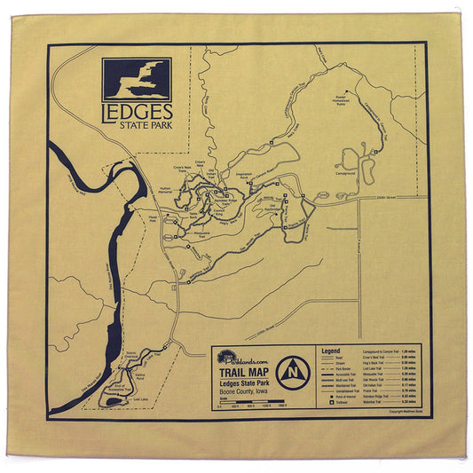 Ledges State Park Trail Map Bandanna