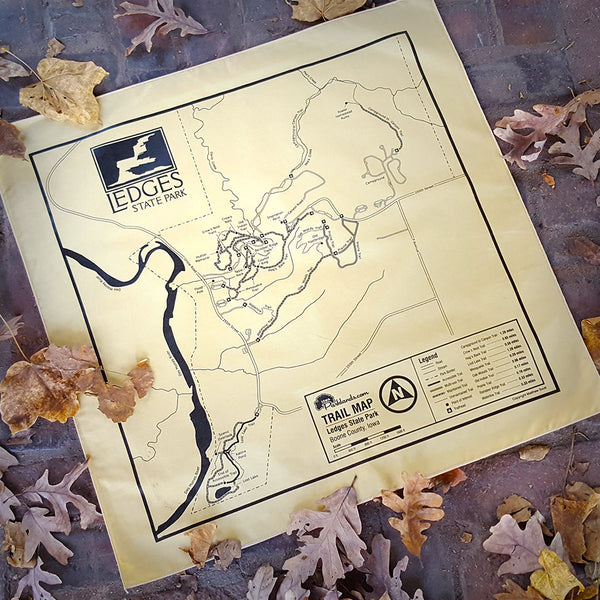 Ledges State Park Trail Map Bandanna