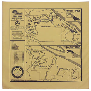 Mines of Spain Recreation Area and Preserve Trail Map Bandanna