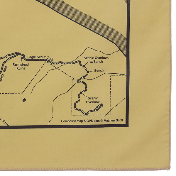 Mines of Spain Recreation Area and Preserve Trail Map Bandanna