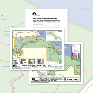 Mines of Spain State Recreation Area Trail Map Printable Download