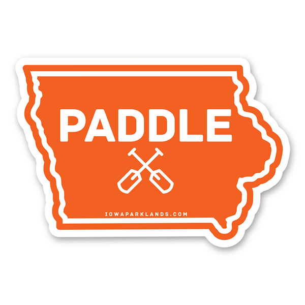 Iowa State Paddle Sticker