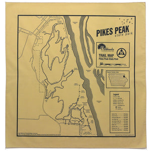 Pikes Peak State Park Trail Map Bandanna