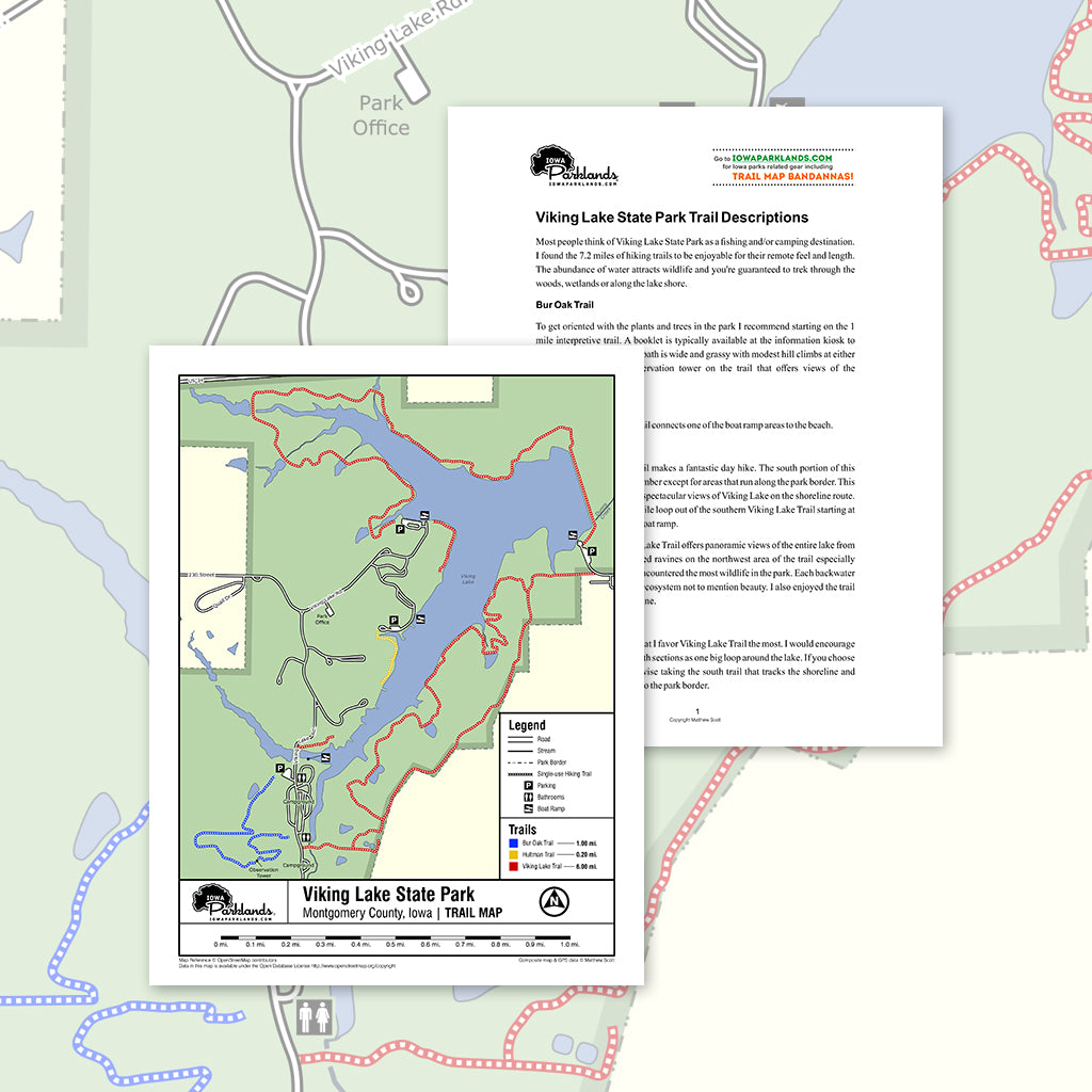 Viking Lake State Park Trail Map Printable Download